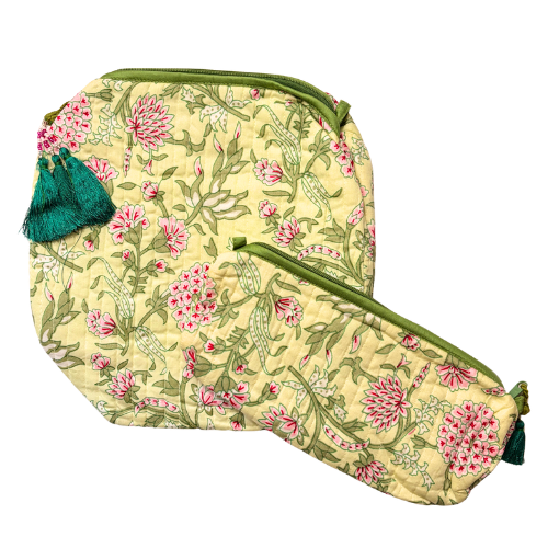 Cosmetic Bag Duo - Green