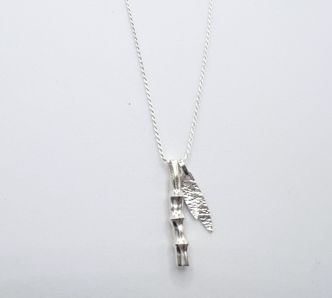 Nepali Bamboo Leaf Necklace