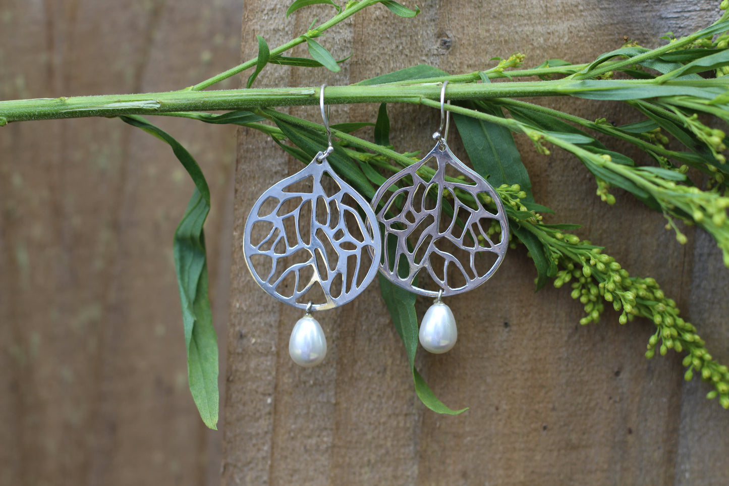 Fruit of the Vine with Pearls - Silver