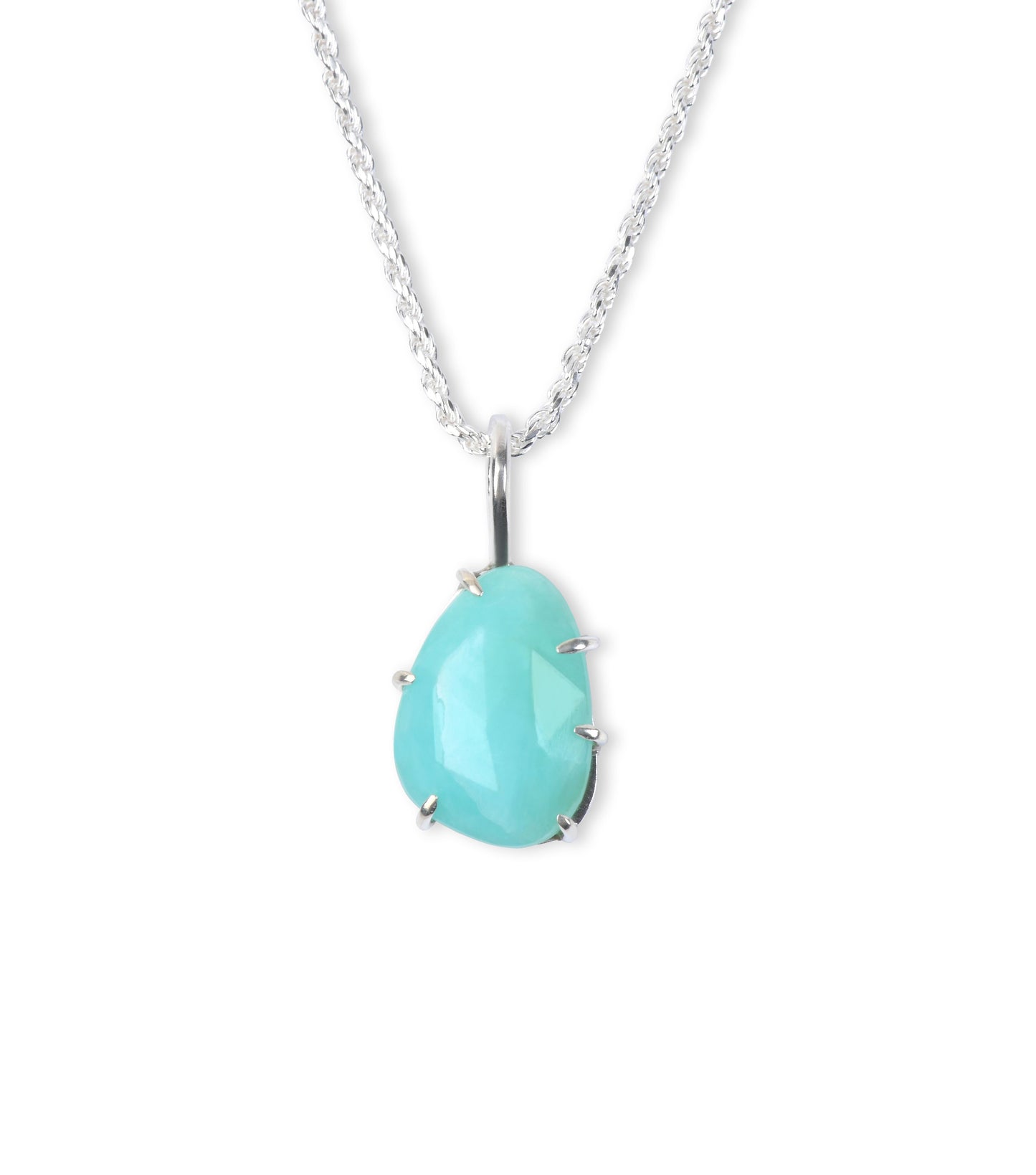 AquaBlue Pendant Necklace