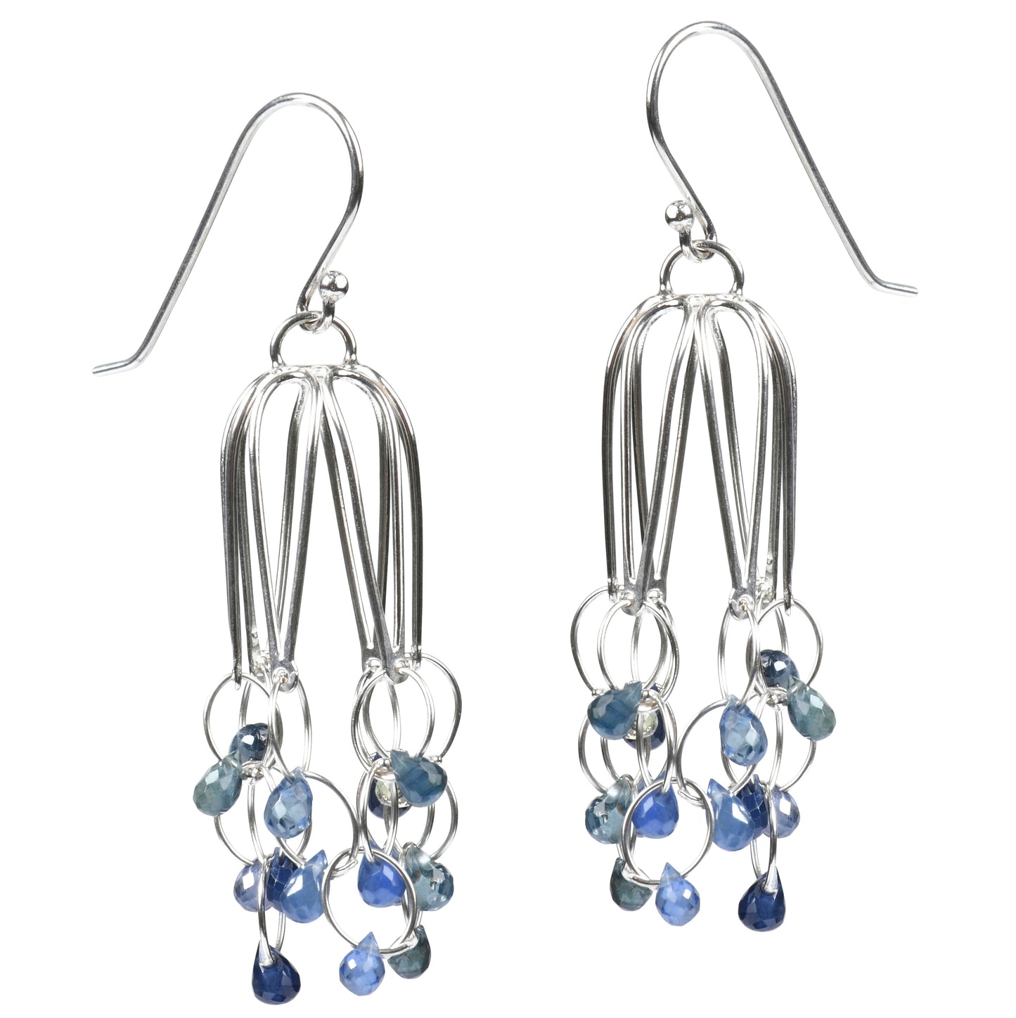 Masala Earrings with Sapphires