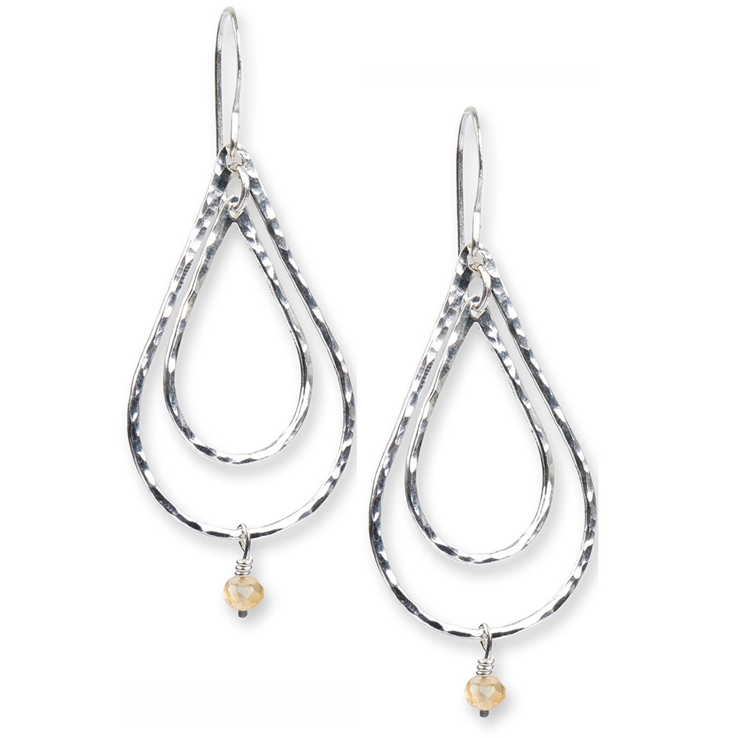 Teardrop Earrings - Silver