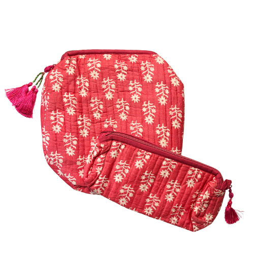 Cosmetic Bag Duo - Pink