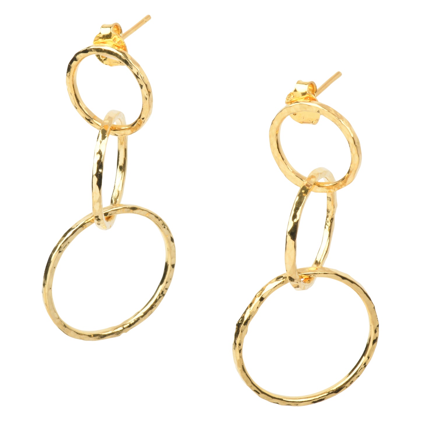 Zoya Gold Triple Hoop Earrings