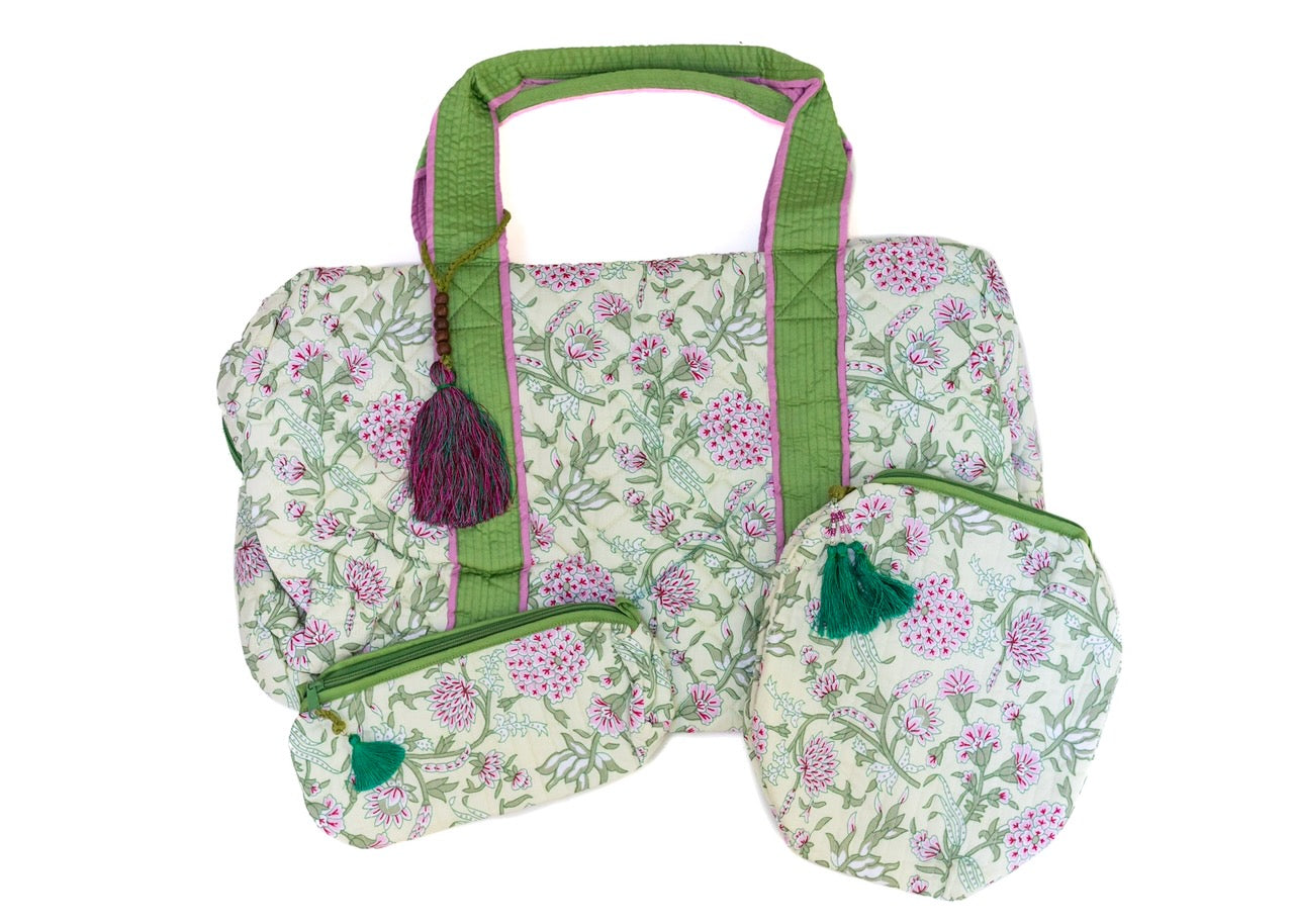 Weekender Trio Bags - Green
