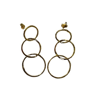 Zoya Gold Triple Hoop Earrings
